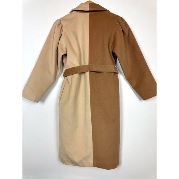 AQUA x Scout the City Belted Two Tone Coat GIRLS Size Large - Picture 2 of 8